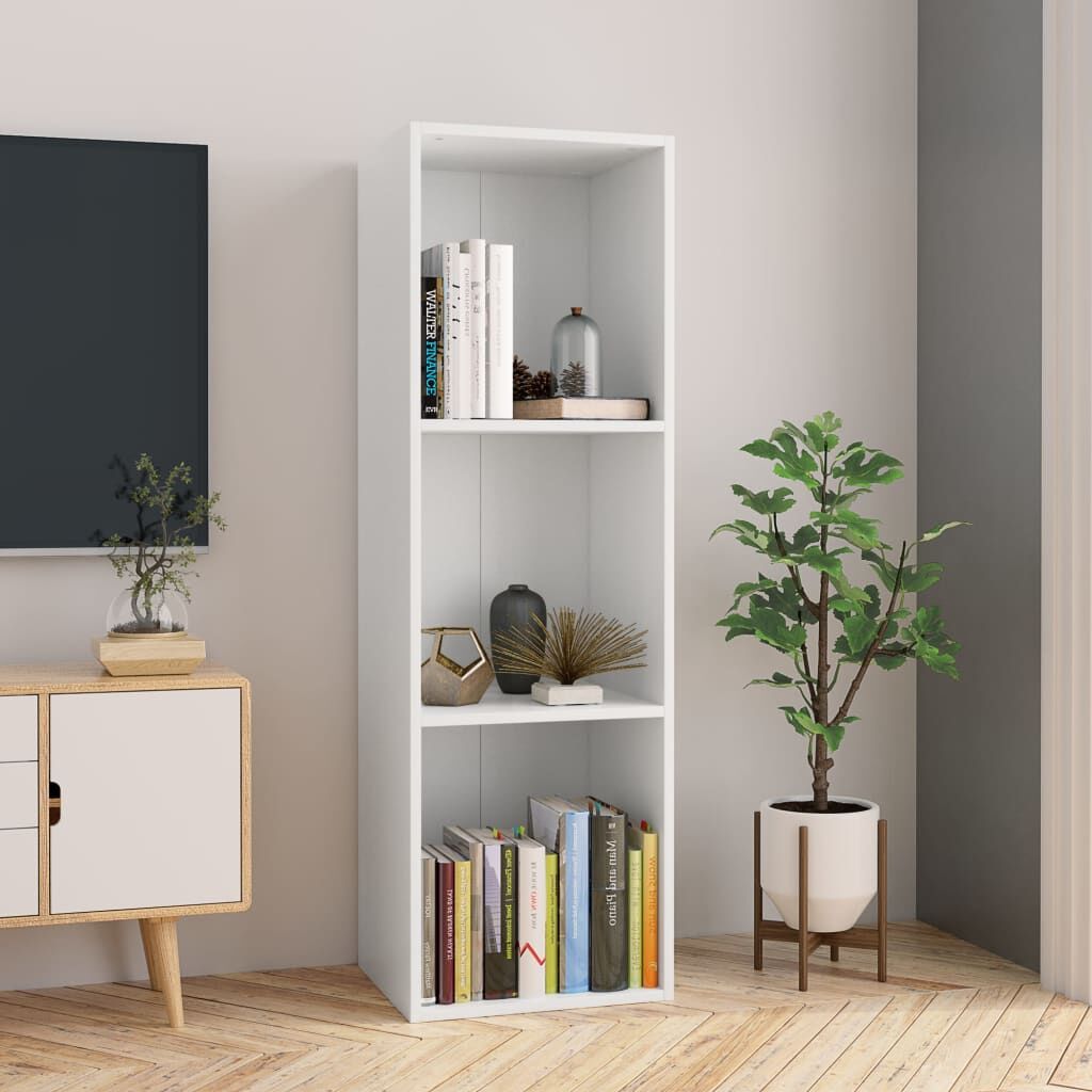 Book Cabinet/TV Cabinet White 36x30x114 cm Engineered Wood Book Cabinet/TV Cabinet White 36x30x114 cm Engineered Wood