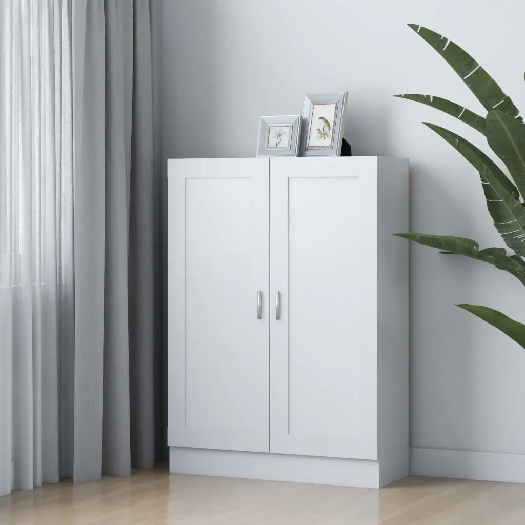 Book Cabinet White 82.5x30.5x115 cm Engineered Wood Book Cabinet White 82.5x30.5x115 cm Engineered Wood