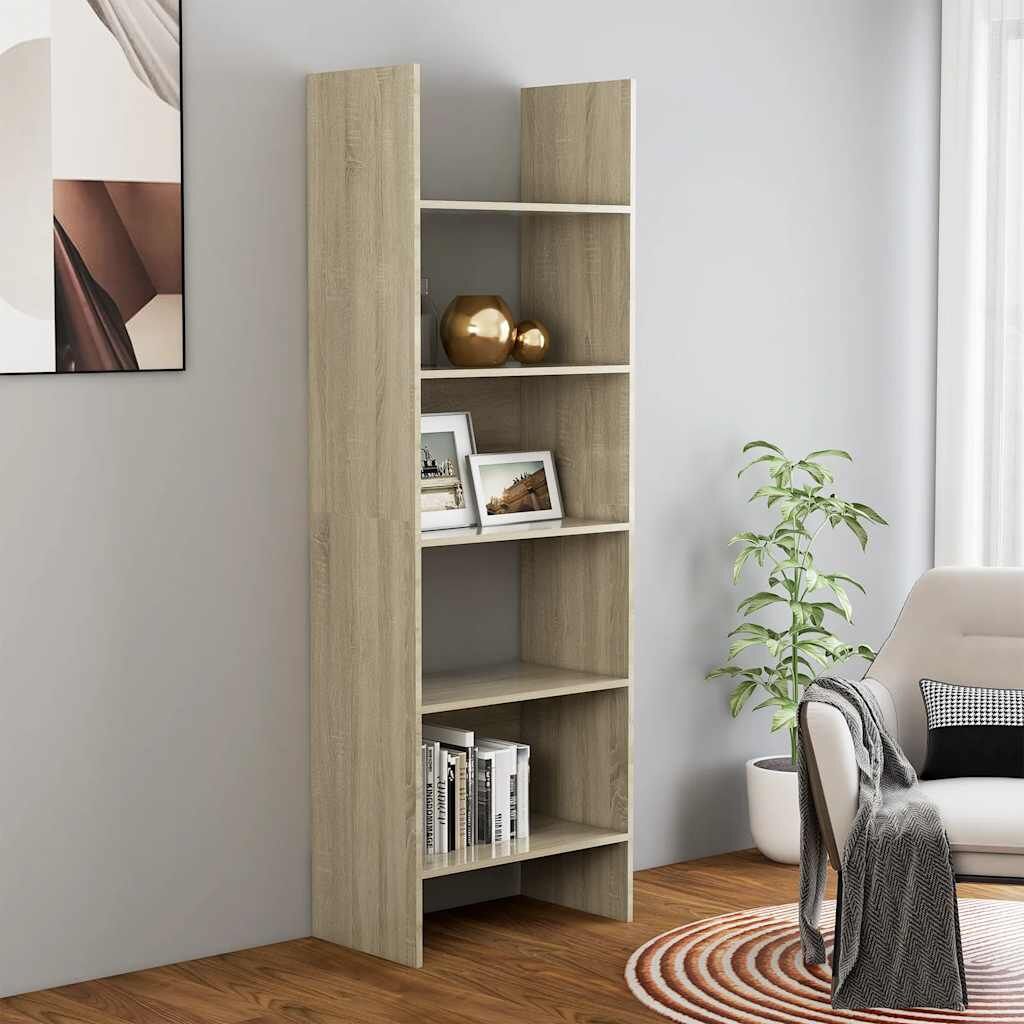 Book Cabinet Sonoma Oak 60x35x180 cm Engineered Wood Book Cabinet Sonoma Oak 60x35x180 cm Engineered Wood
