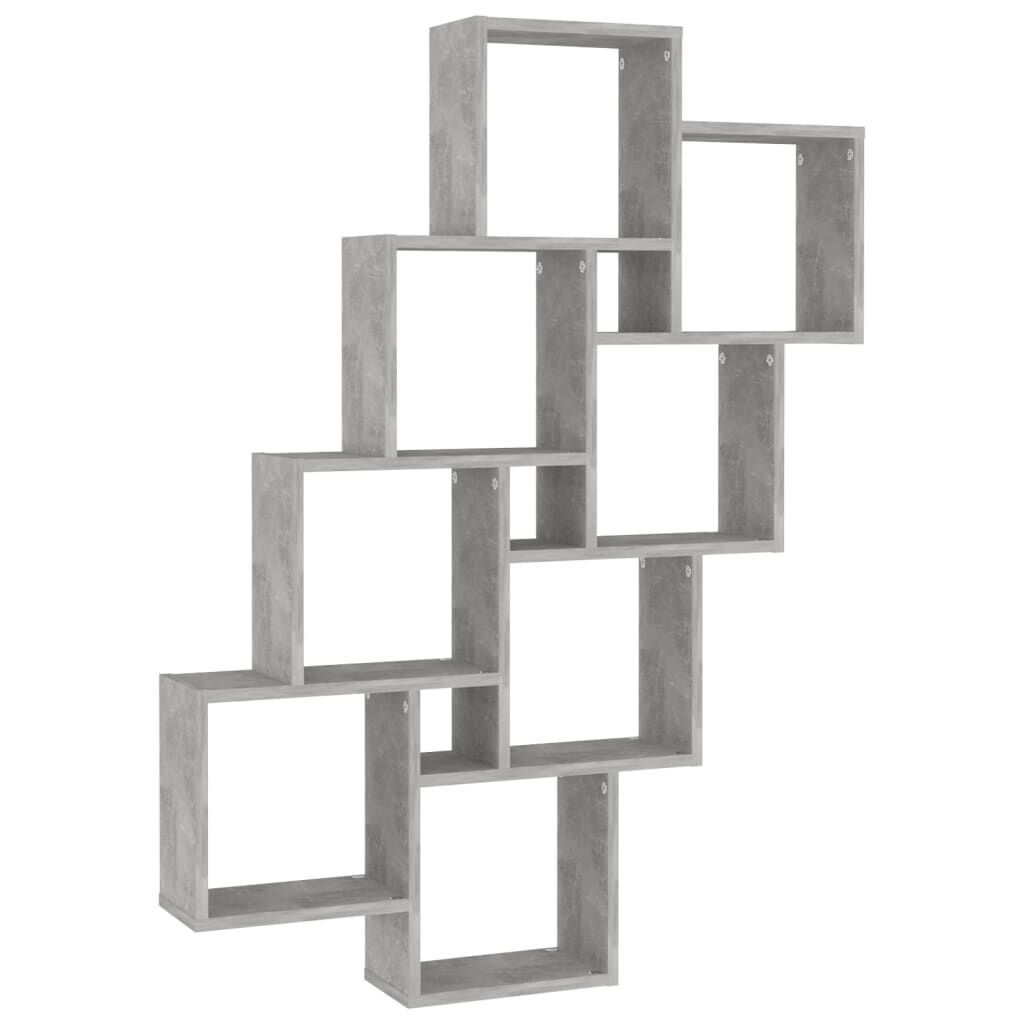 Wall Cube Shelf Concrete Grey 90x15x119 cm Engineered Wood Wall Cube Shelf Concrete Grey 90x15x119 cm Engineered Wood