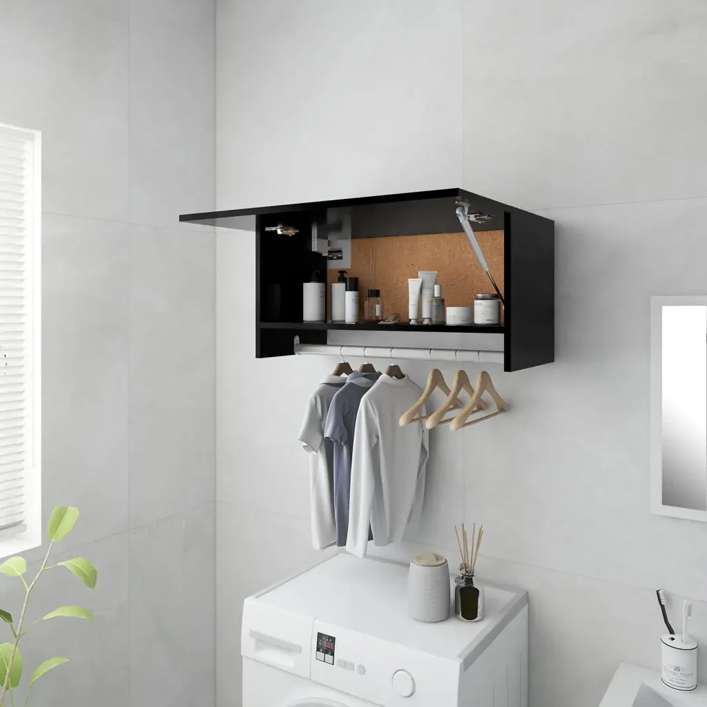 Wardrobe Black 70x32.5x35 cm Engineered Wood Wardrobe Black 70x32.5x35 cm Engineered Wood