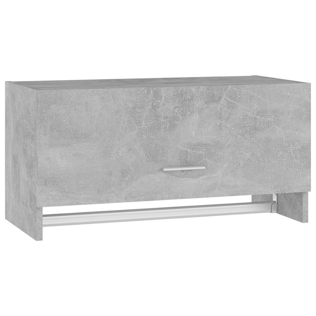 Wardrobe Concrete Grey 70x32.5x35 cm Engineered Wood Wardrobe Concrete Grey 70x32.5x35 cm Engineered Wood