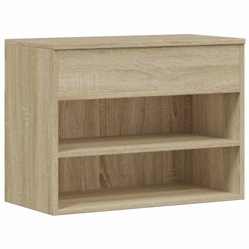 Shoe Bench Sonoma Oak 60x30x45 cm Engineered Wood Shoe Bench Sonoma Oak 60x30x45 cm Engineered Wood