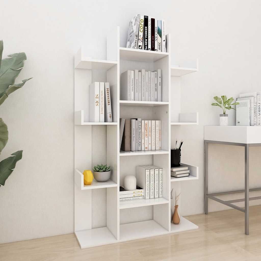 Book Cabinet White 86x25.5x140 cm Engineered Wood Book Cabinet White 86x25.5x140 cm Engineered Wood