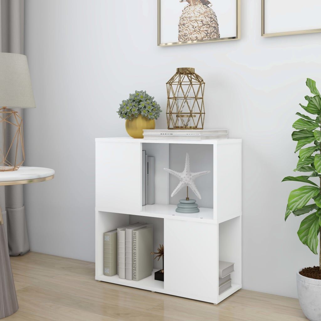 Book Cabinet White 60x24x63 cm Engineered Wood Book Cabinet White 60x24x63 cm Engineered Wood