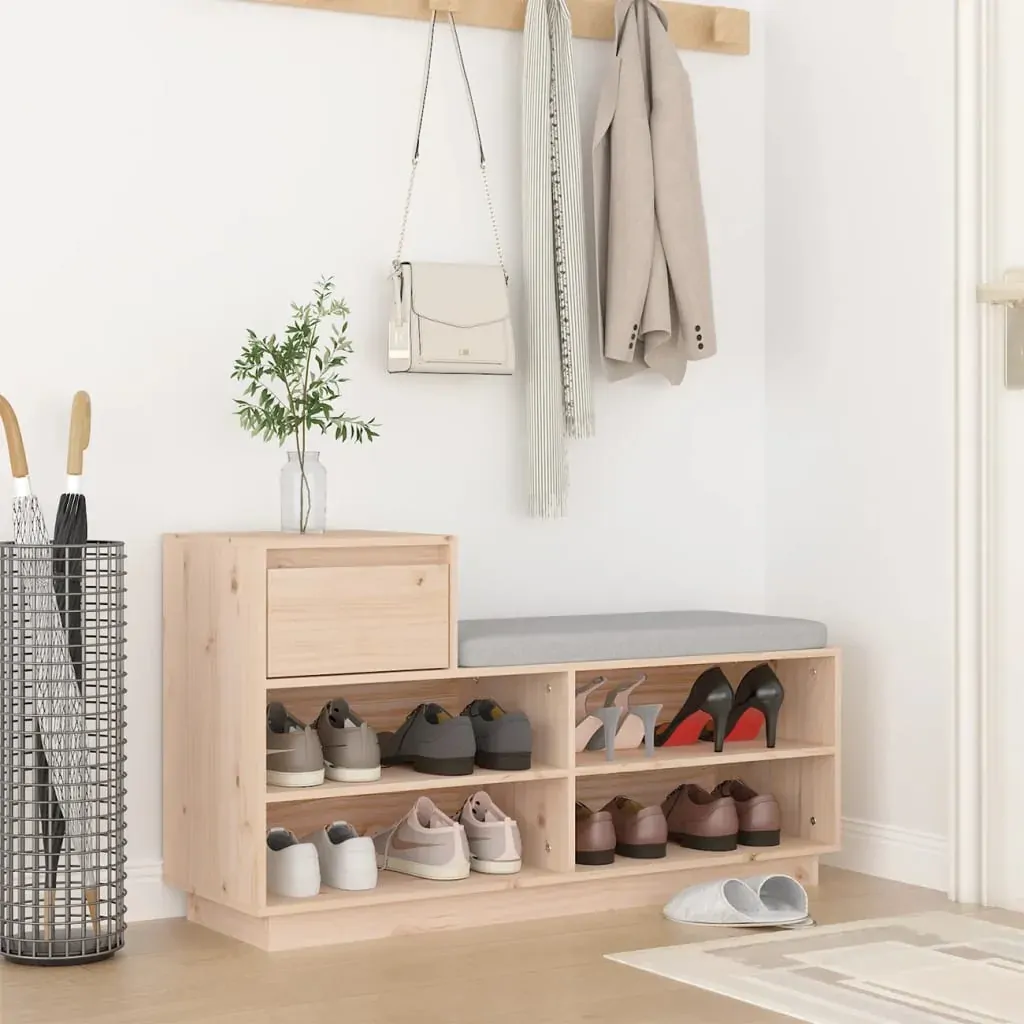 Shoe Cabinet 110x34x61 cm Solid Wood Pine Shoe Cabinet 110x34x61 cm Solid Wood Pine