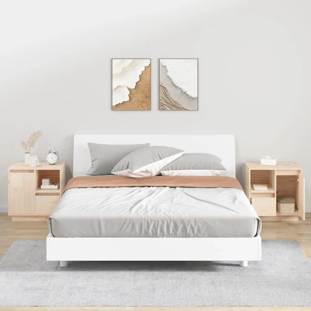 Bedside Cabinets 2 pcs 50x34x50 cm Solid Wood Pine Bedside Cabinets 2 pcs 50x34x50 cm Solid Wood Pine