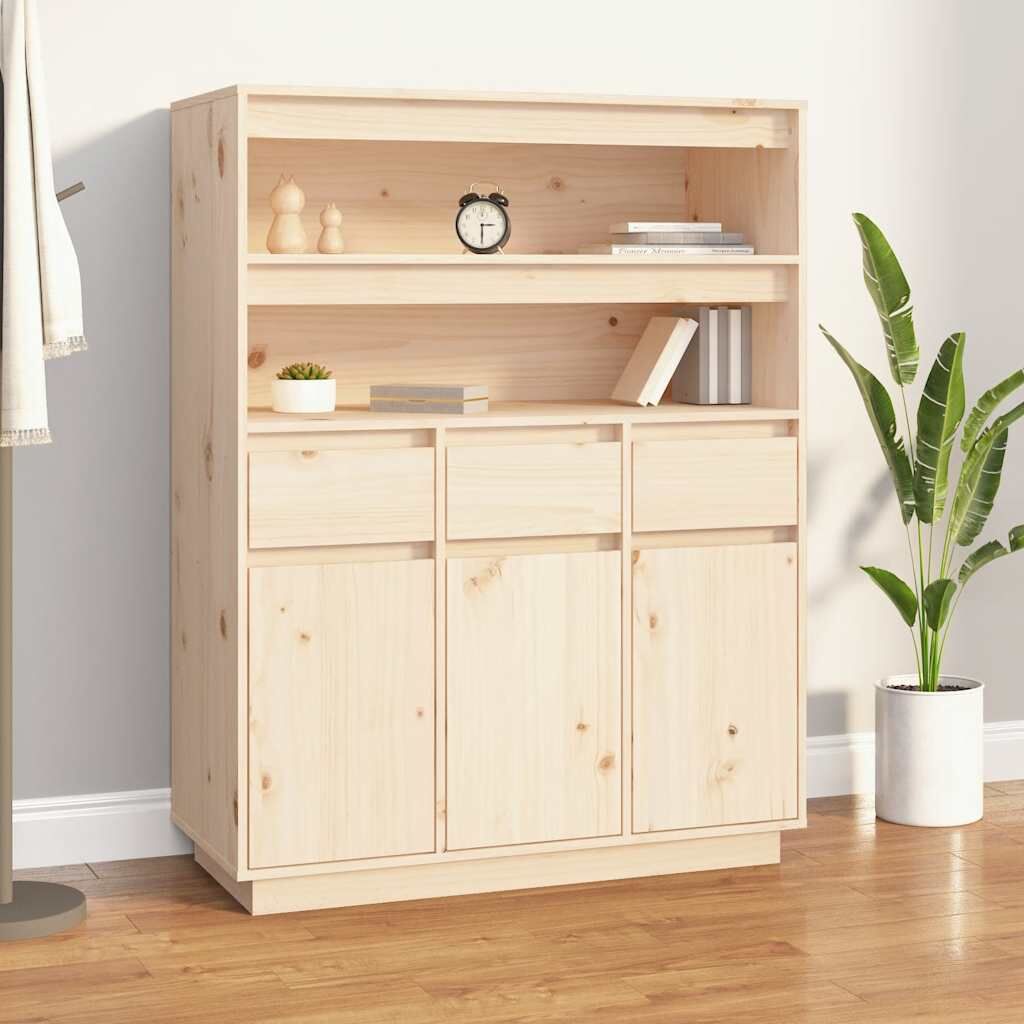 Highboard 89x40x116.5 cm Solid Wood Pine Highboard 89x40x116.5 cm Solid Wood Pine
