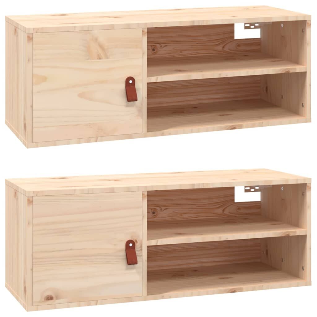 Wall Cabinets 2 pcs 80x30x30 cm Solid Wood Pine Wall Cabinets 2 pcs 80x30x30 cm Solid Wood Pine
