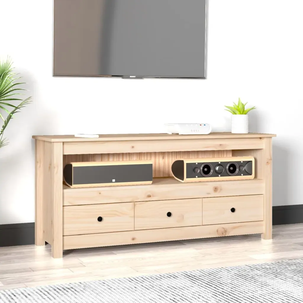 TV Cabinet 114x35x52 cm Solid Wood Pine TV Cabinet 114x35x52 cm Solid Wood Pine