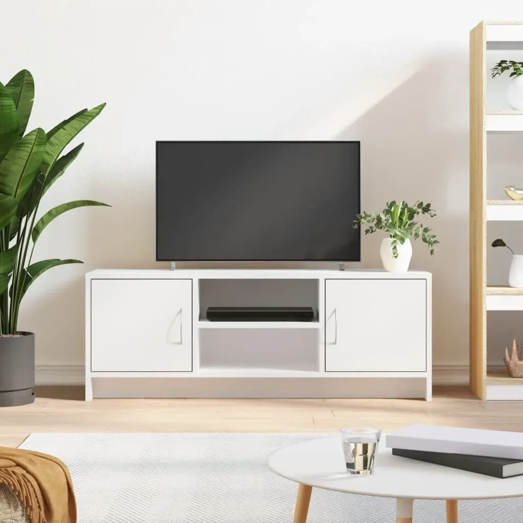 TV Cabinet White 102x30x37.5 cm Engineered Wood TV Cabinet White 102x30x37.5 cm Engineered Wood