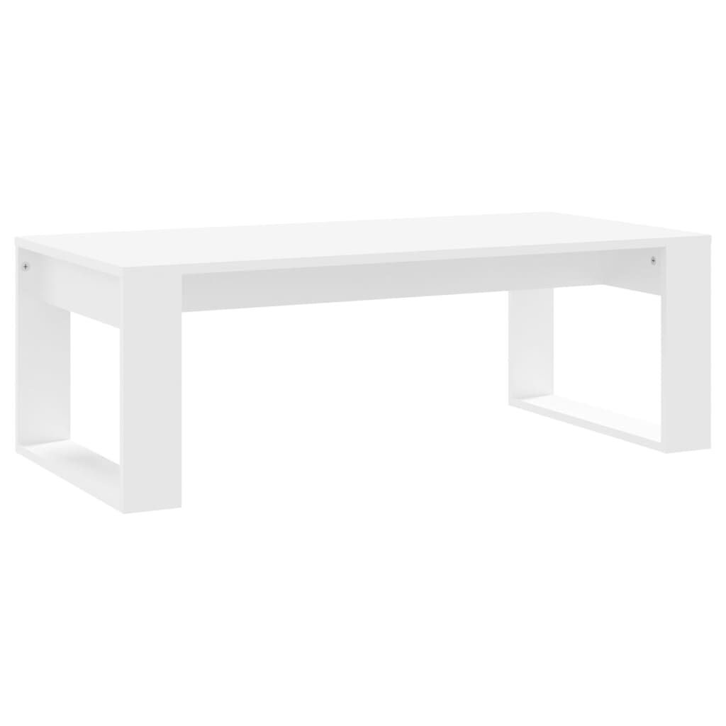 Coffee Table White 102x50x35 cm Engineered Wood Coffee Table White 102x50x35 cm Engineered Wood