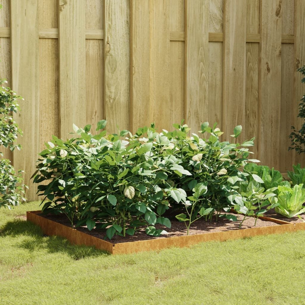 Garden Raised Bed 100x100x18.5 cm Corten Steel Garden Raised Bed 100x100x18.5 cm Corten Steel