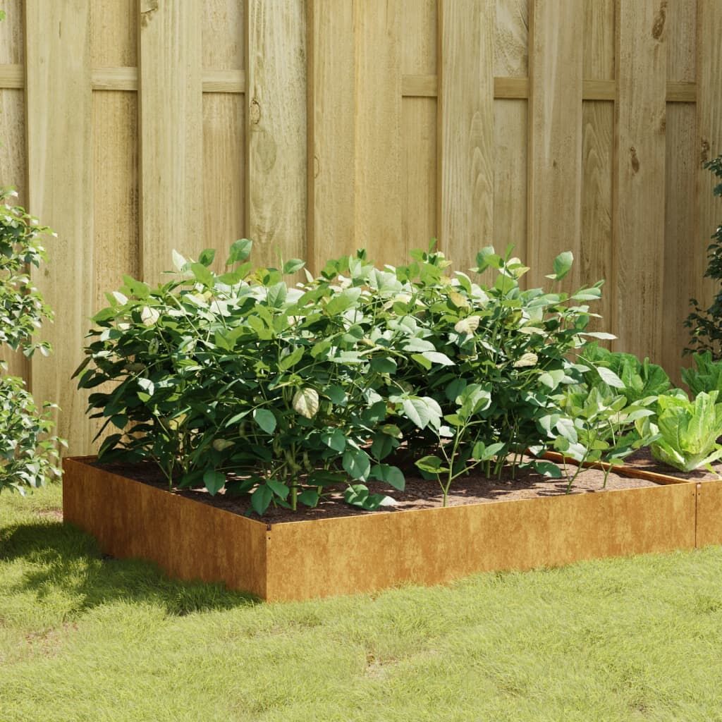 Garden Raised Bed 100x100x33.5 cm Corten Steel Garden Raised Bed 100x100x33.5 cm Corten Steel