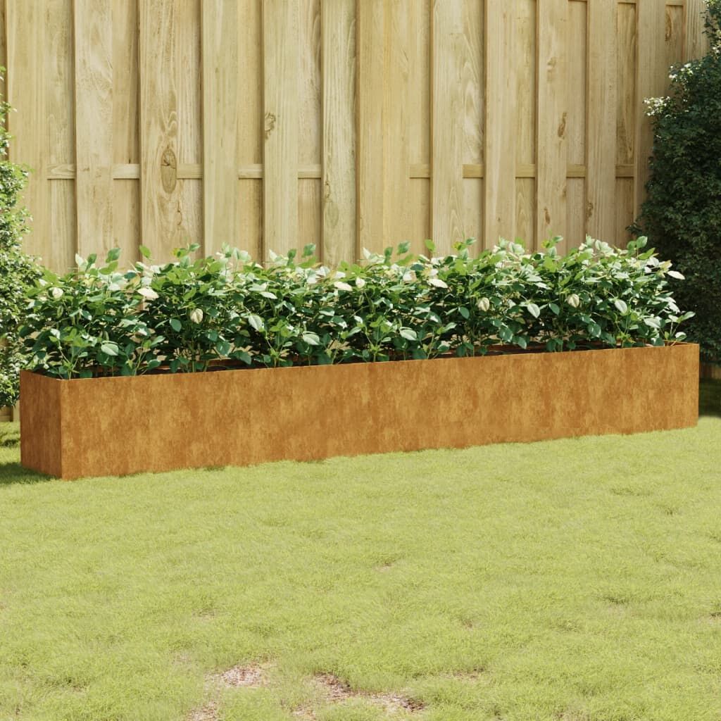 Garden Raised Bed 280x40x40 cm Corten Steel Garden Raised Bed 280x40x40 cm Corten Steel