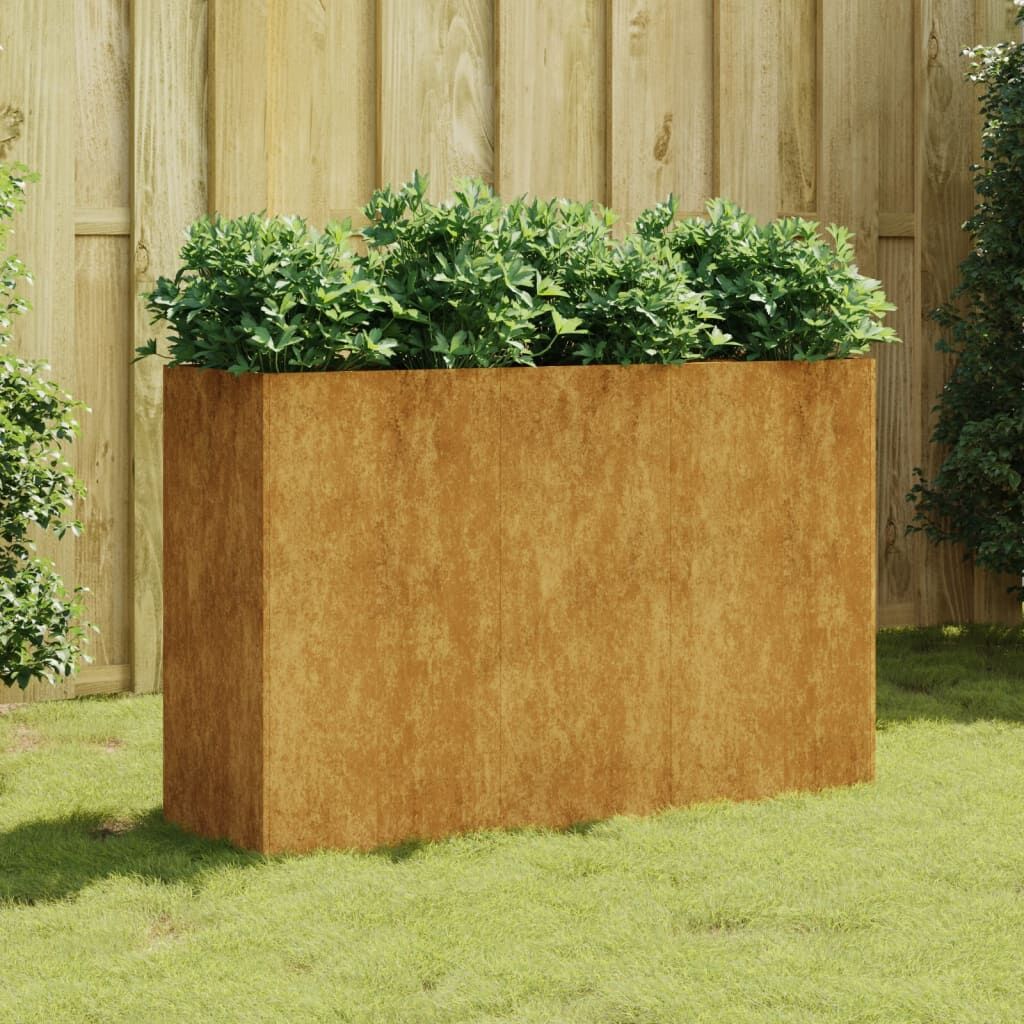 Garden Raised Bed 120x40x80 cm Corten Steel Garden Raised Bed 120x40x80 cm Corten Steel