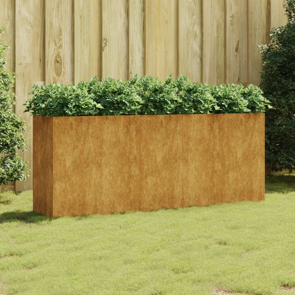 Garden Raised Bed 200x40x80 cm Corten Steel Garden Raised Bed 200x40x80 cm Corten Steel