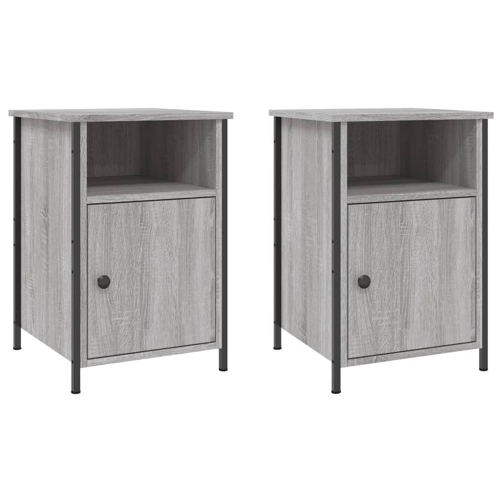 Bedside Cabinets 2 pcs Grey Sonoma 40x42x60 cm Engineered Wood Bedside Cabinets 2 pcs Grey Sonoma 40x42x60 cm Engineered Wood