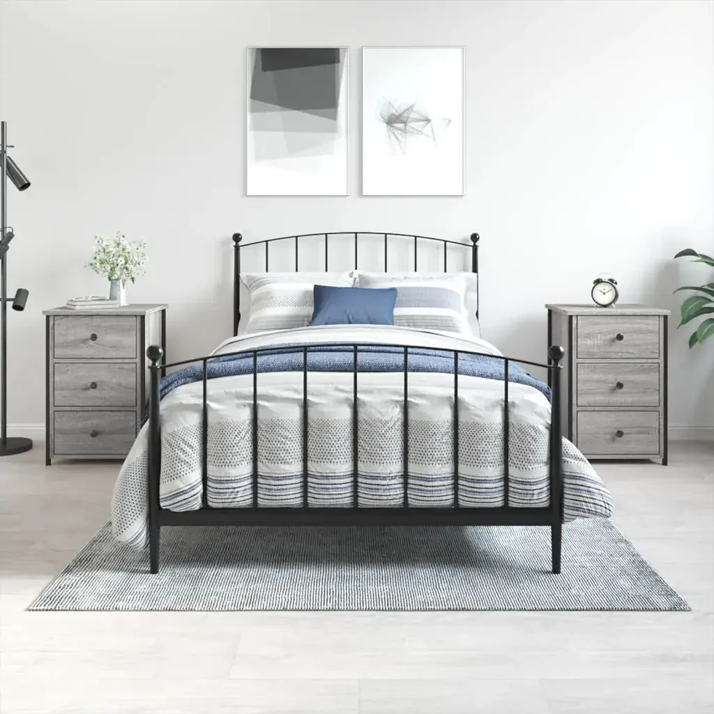 Bedside Cabinets 2 pcs Grey Sonoma 40x36x60 cm Engineered Wood Bedside Cabinets 2 pcs Grey Sonoma 40x36x60 cm Engineered Wood