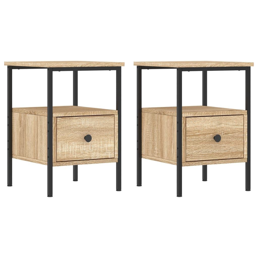 Bedside Cabinets 2 pcs Sonoma Oak 34x36x50 cm Engineered Wood Bedside Cabinets 2 pcs Sonoma Oak 34x36x50 cm Engineered Wood