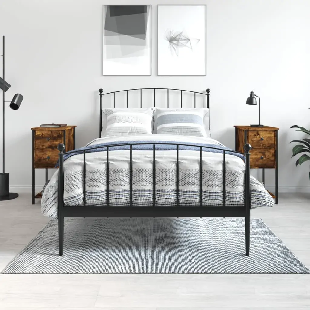Bedside Cabinets 2 pcs Smoked Oak 32x42x70 cm Engineered Wood Bedside Cabinets 2 pcs Smoked Oak 32x42x70 cm Engineered Wood