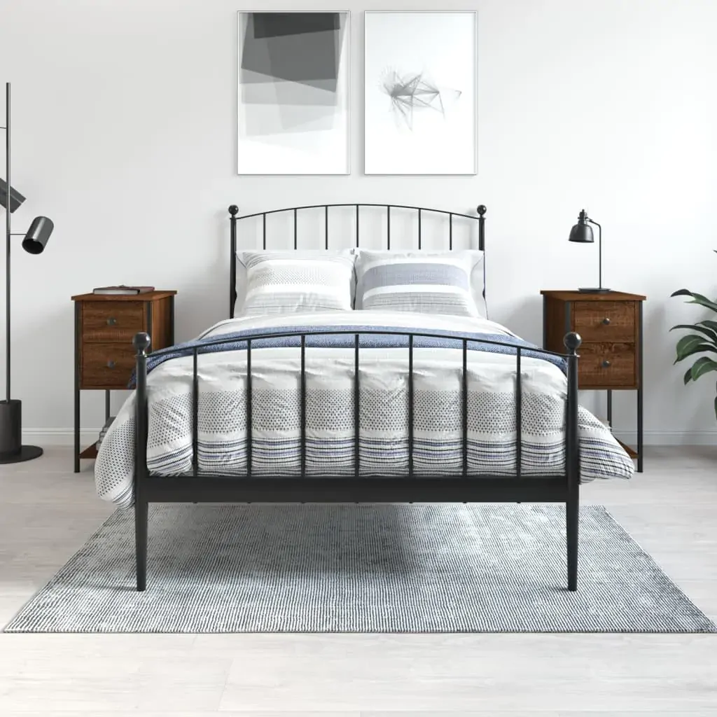 Bedside Cabinets 2 pcs Brown Oak 32x42x70 cm Engineered Wood Bedside Cabinets 2 pcs Brown Oak 32x42x70 cm Engineered Wood
