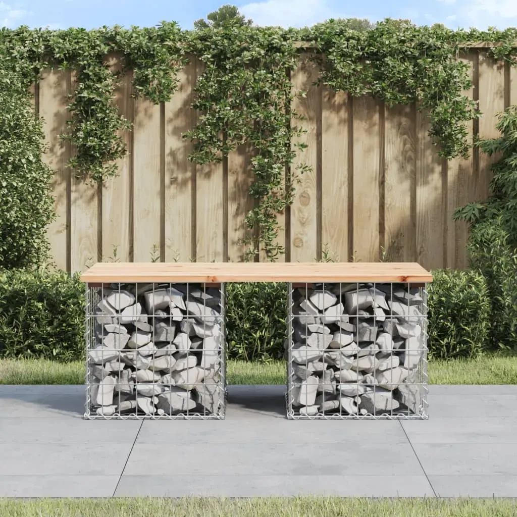 Garden Bench Gabion Design 103x44x42 cm Solid Wood Pine Garden Bench Gabion Design 103x44x42 cm Solid Wood Pine