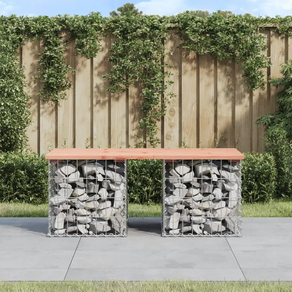 Garden Bench Gabion Design 103x44x42 cm Solid Wood Douglas Garden Bench Gabion Design 103x44x42 cm Solid Wood Douglas