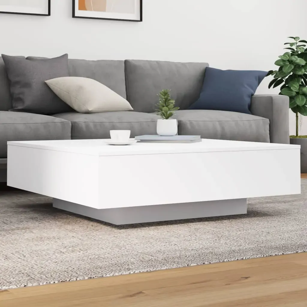 Coffee Table White 100x100x31 cm Engineered Wood Coffee Table White 100x100x31 cm Engineered Wood