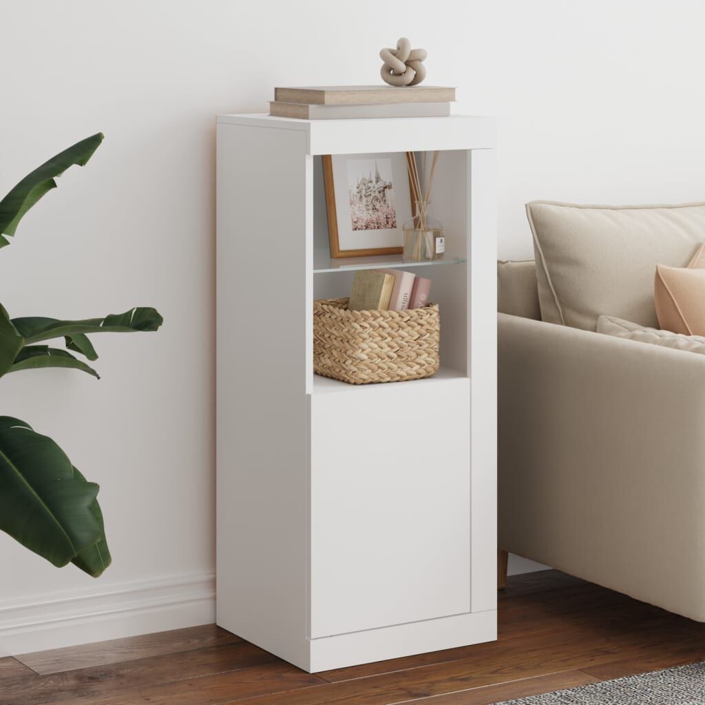 Sideboard with LED Lights White 41x37x100 cm Sideboard with LED Lights White 41x37x100 cm