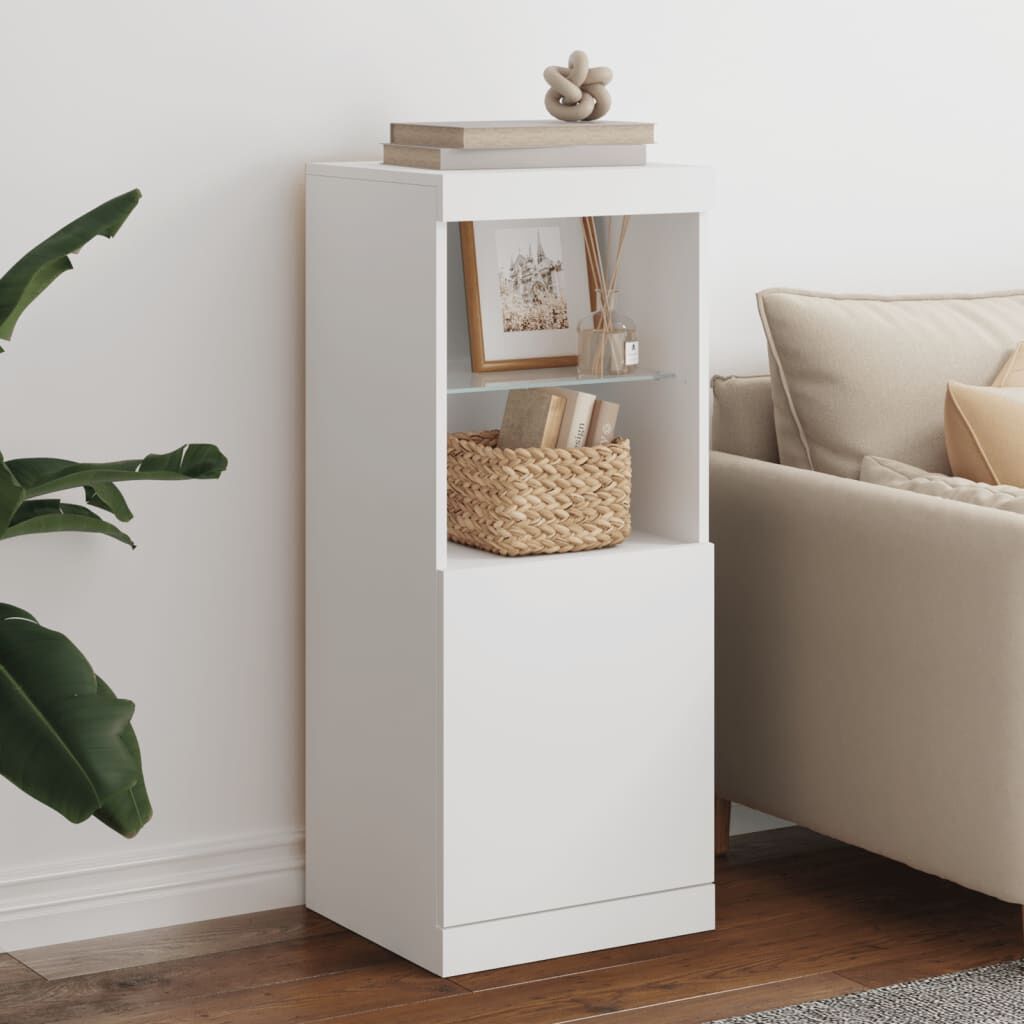 Sideboard with LED Lights White 41x37x100 cm Sideboard with LED Lights White 41x37x100 cm