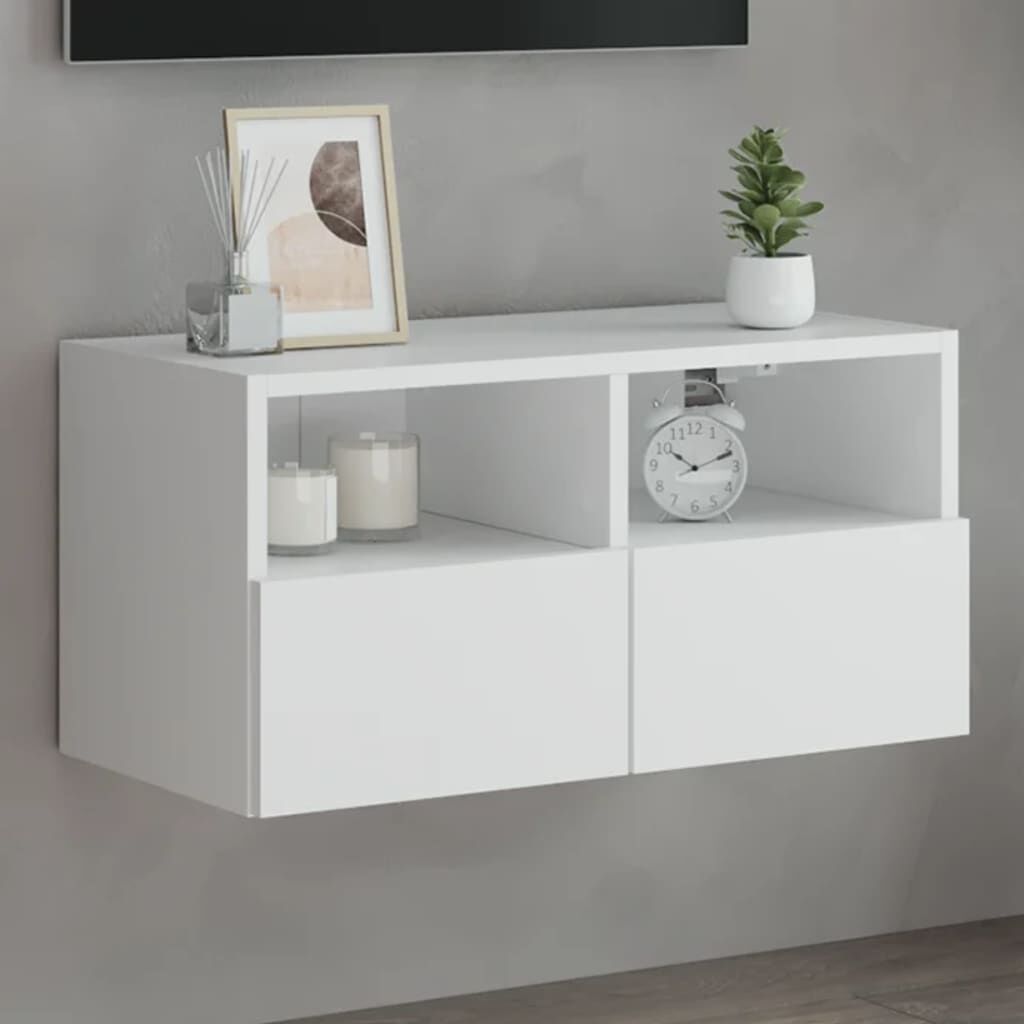 TV Wall Cabinet White 60x30x30 cm Engineered Wood TV Wall Cabinet White 60x30x30 cm Engineered Wood