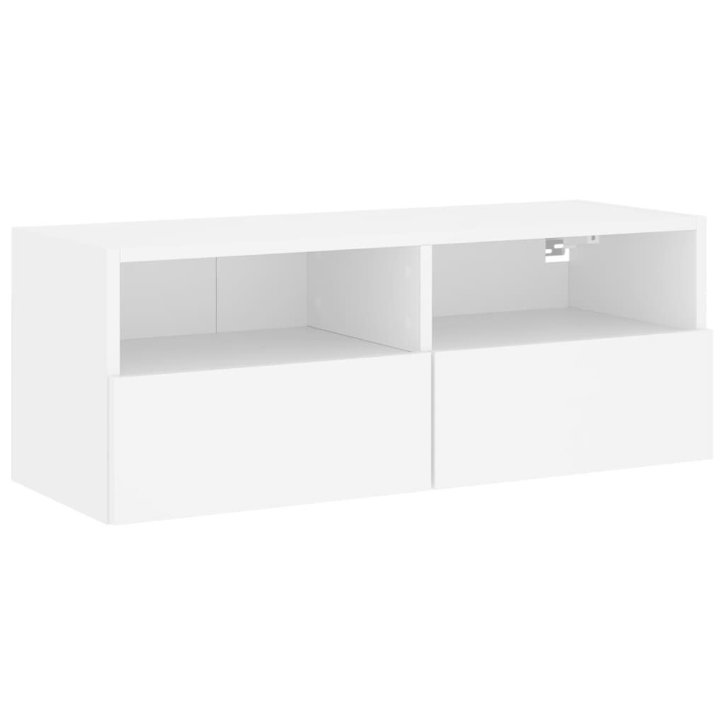 TV Wall Cabinet White 80x30x30 cm Engineered Wood TV Wall Cabinet White 80x30x30 cm Engineered Wood