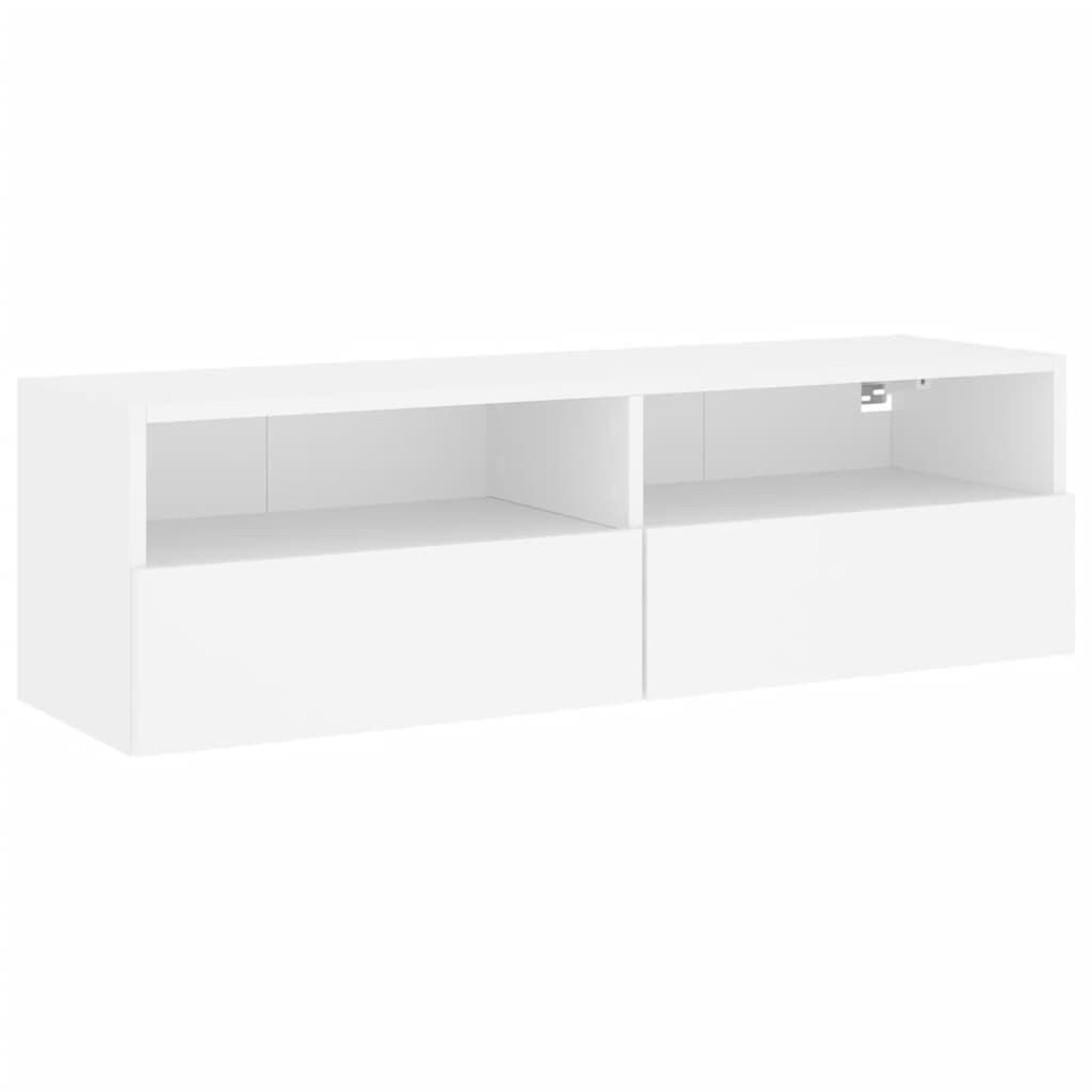 TV Wall Cabinet White 100x30x30 cm Engineered Wood TV Wall Cabinet White 100x30x30 cm Engineered Wood