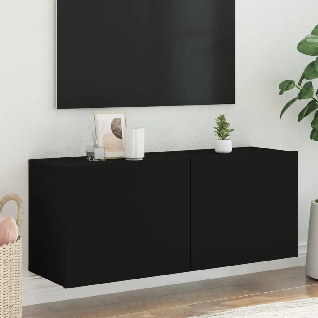 TV Cabinet Wall-mounted Black 100x30x41 cm TV Cabinet Wall-mounted Black 100x30x41 cm