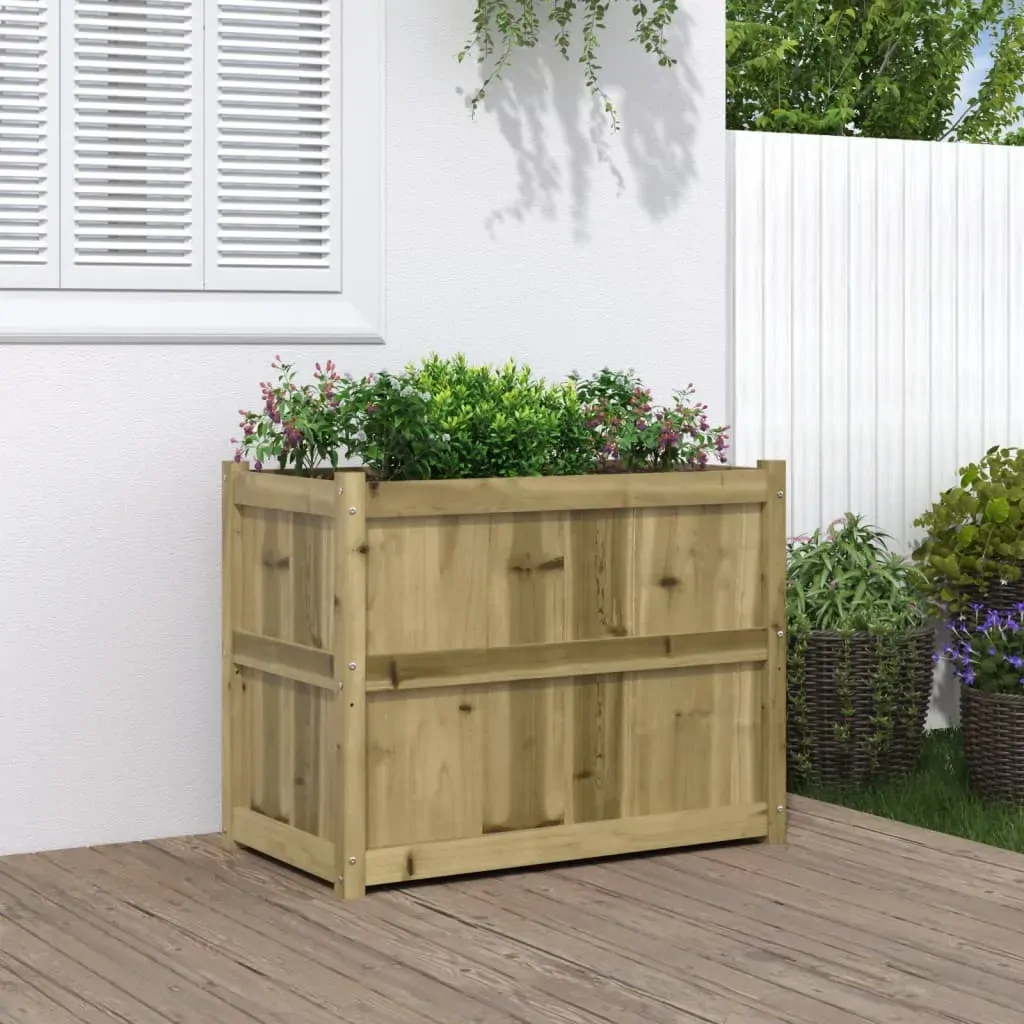 Garden Planter 90x50x70 cm Impregnated Wood Pine Garden Planter 90x50x70 cm Impregnated Wood Pine