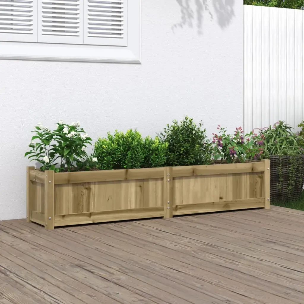 Garden Planter 150x31x31 cm Impregnated Wood Pine Garden Planter 150x31x31 cm Impregnated Wood Pine