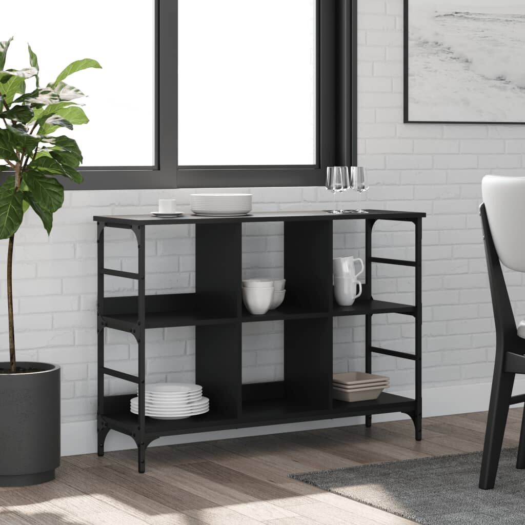 Sideboard Black 102x32x73.5 cm Engineered Wood Sideboard Black 102x32x73.5 cm Engineered Wood