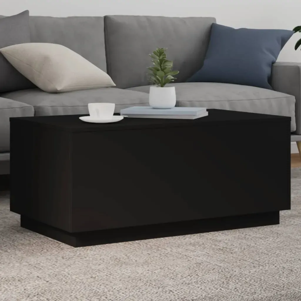 Coffee Table with LED Lights Black 90x50x40 cm Coffee Table with LED Lights Black 90x50x40 cm
