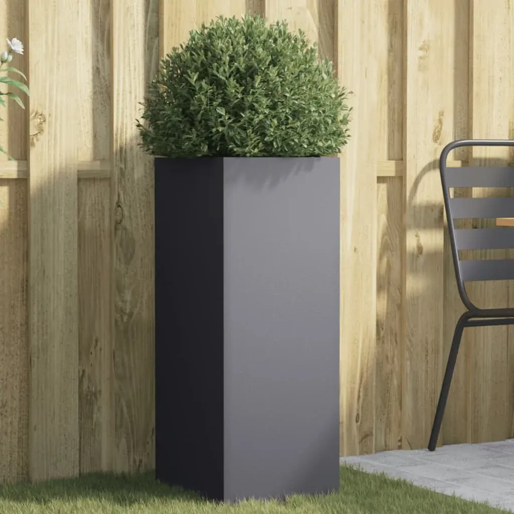 Planter Anthracite 32x29x75 cm Steel Planter Anthracite 32x29x75 cm Steel