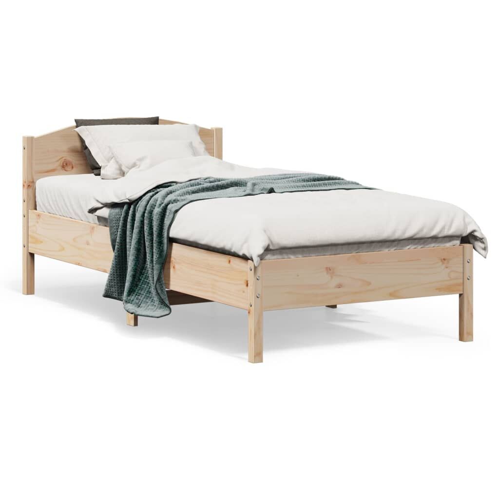 Bed Frame without Mattress 90x190 cm Solid Wood Pine Bed Frame without Mattress 90x190 cm Solid Wood Pine