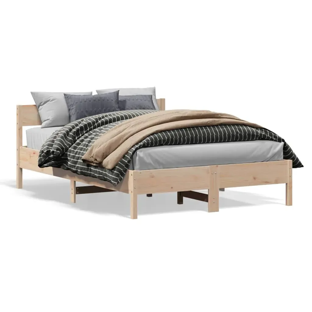 Bed Frame without Mattress 150x200 cm Solid Wood Pine Bed Frame without Mattress 150x200 cm Solid Wood Pine