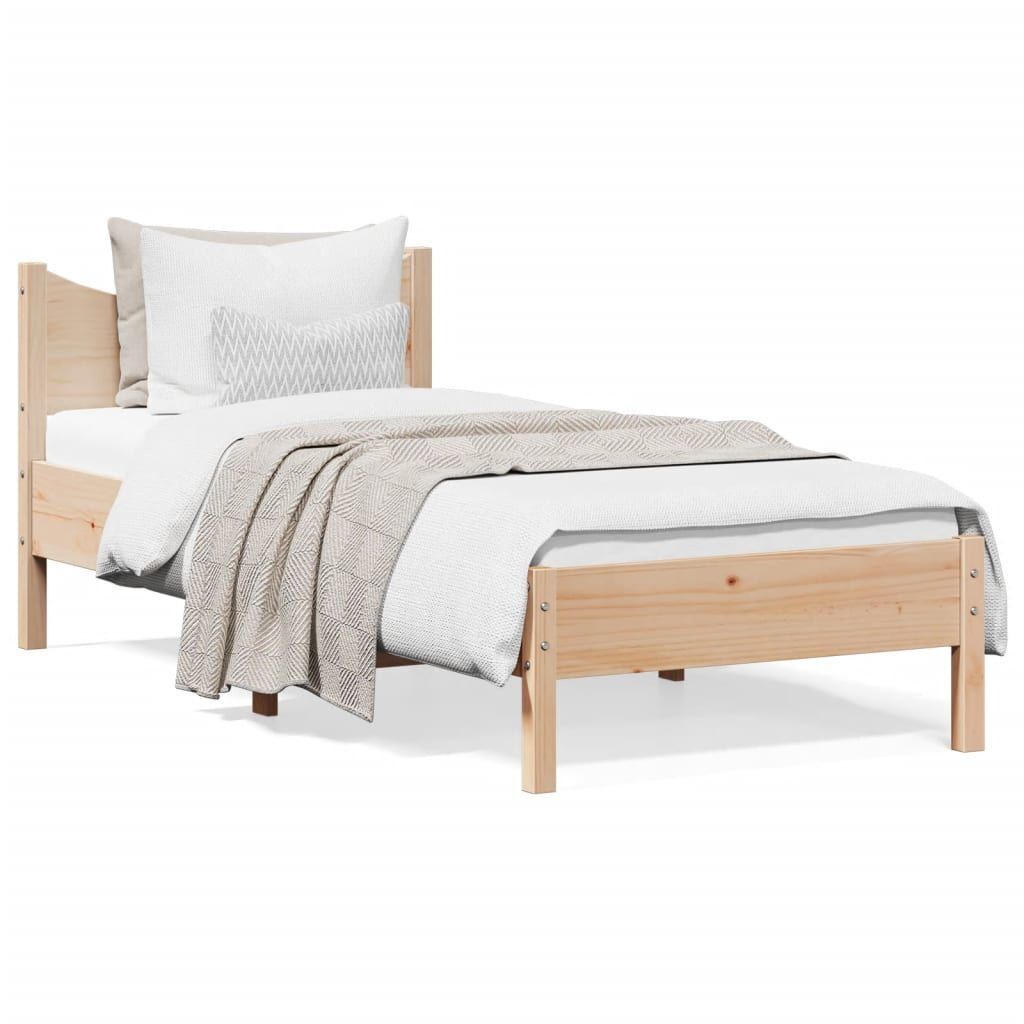 Bed Frame without Mattress 90x190 cm Solid Wood Pine Bed Frame without Mattress 90x190 cm Solid Wood Pine