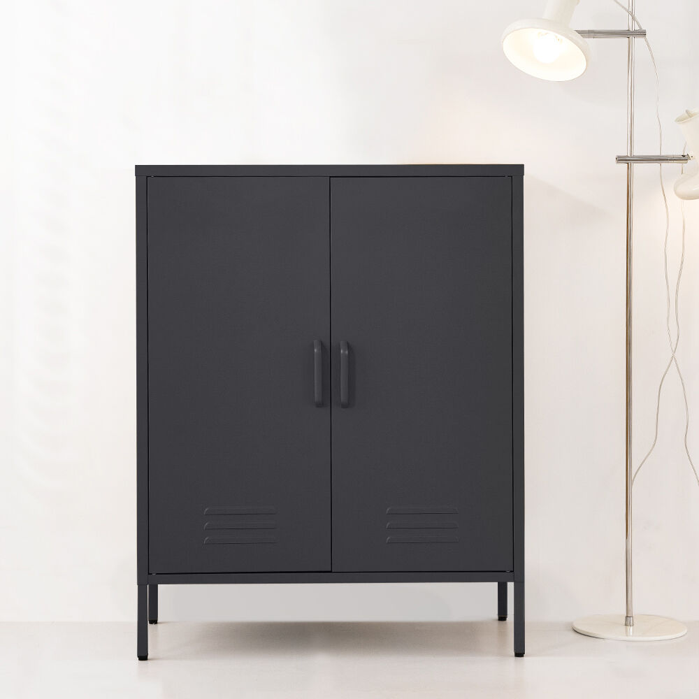 Artiss Buffet Sideboard Metal Cabinet - SWEETHEART Charcoal Artiss Buffet Sideboard Metal Cabinet - SWEETHEART Charcoal