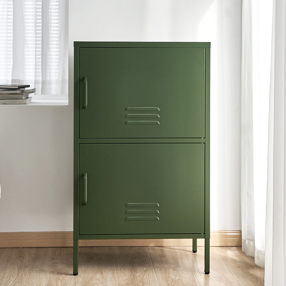 Artiss Buffet Sideboard Metal Cabinet - DOUBLE Green Artiss Buffet Sideboard Metal Cabinet - DOUBLE Green
