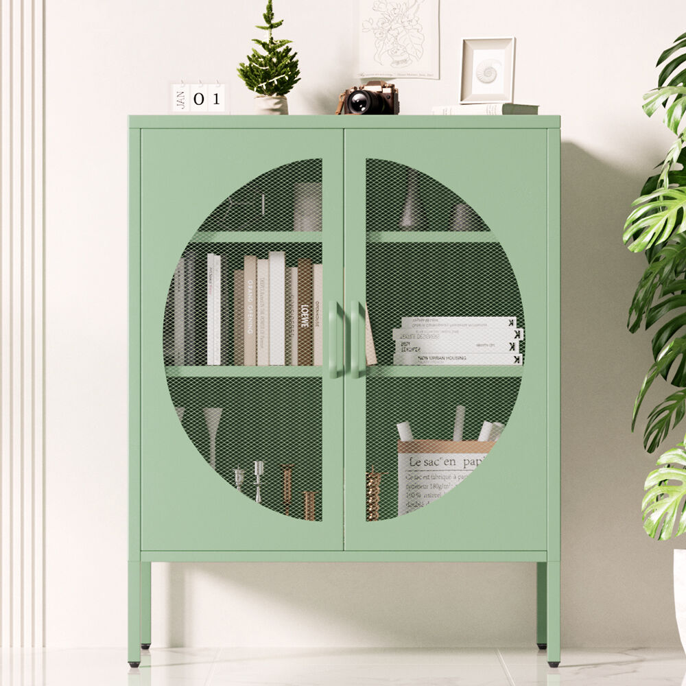 Artiss Buffet Sideboard Metal Cabinet - ELSA Green Artiss Buffet Sideboard Metal Cabinet - ELSA Green