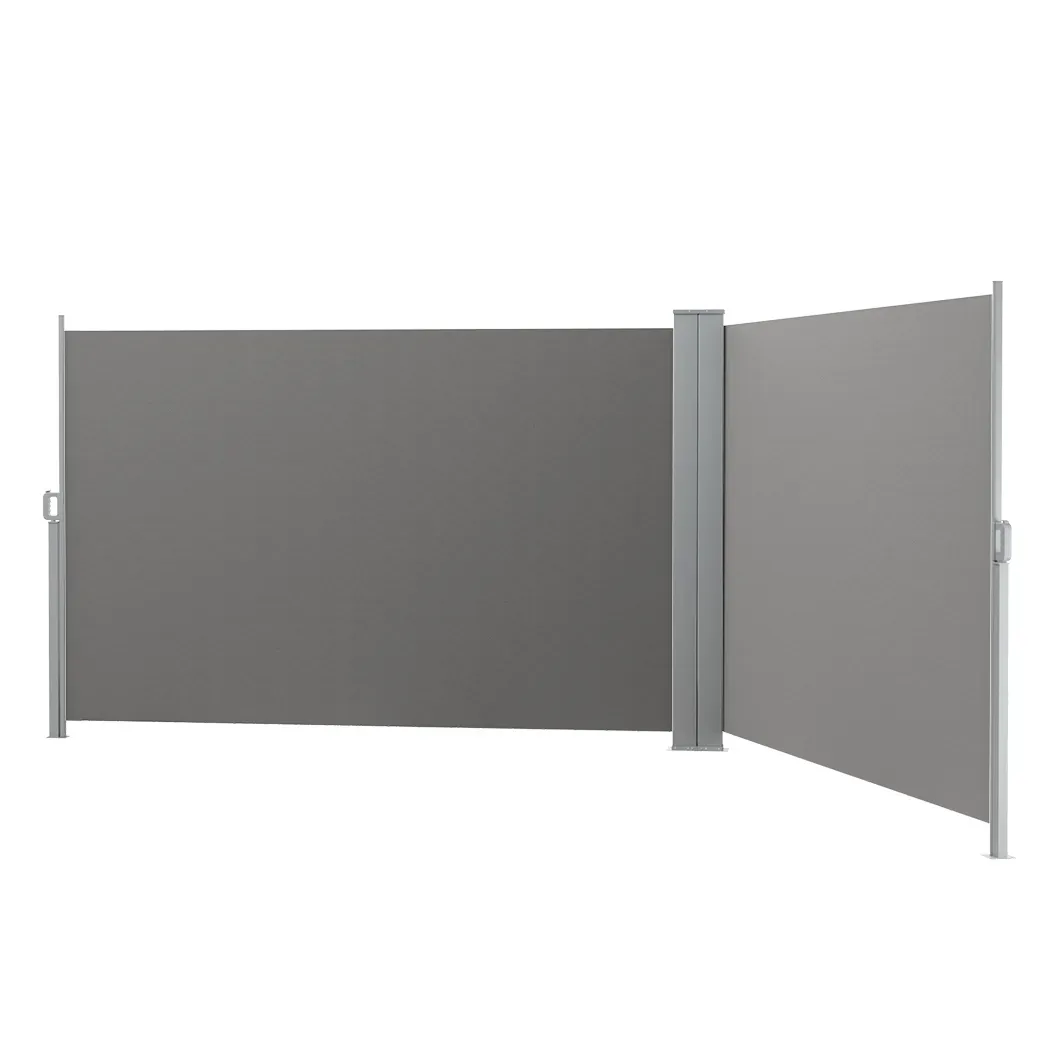Instahut Side Awning Sun Shade Outdoor Retractable Privacy Screen 1.8X6M Grey Instahut Side Awning Sun Shade Outdoor Retractable Privacy Screen 1.8X6M Grey