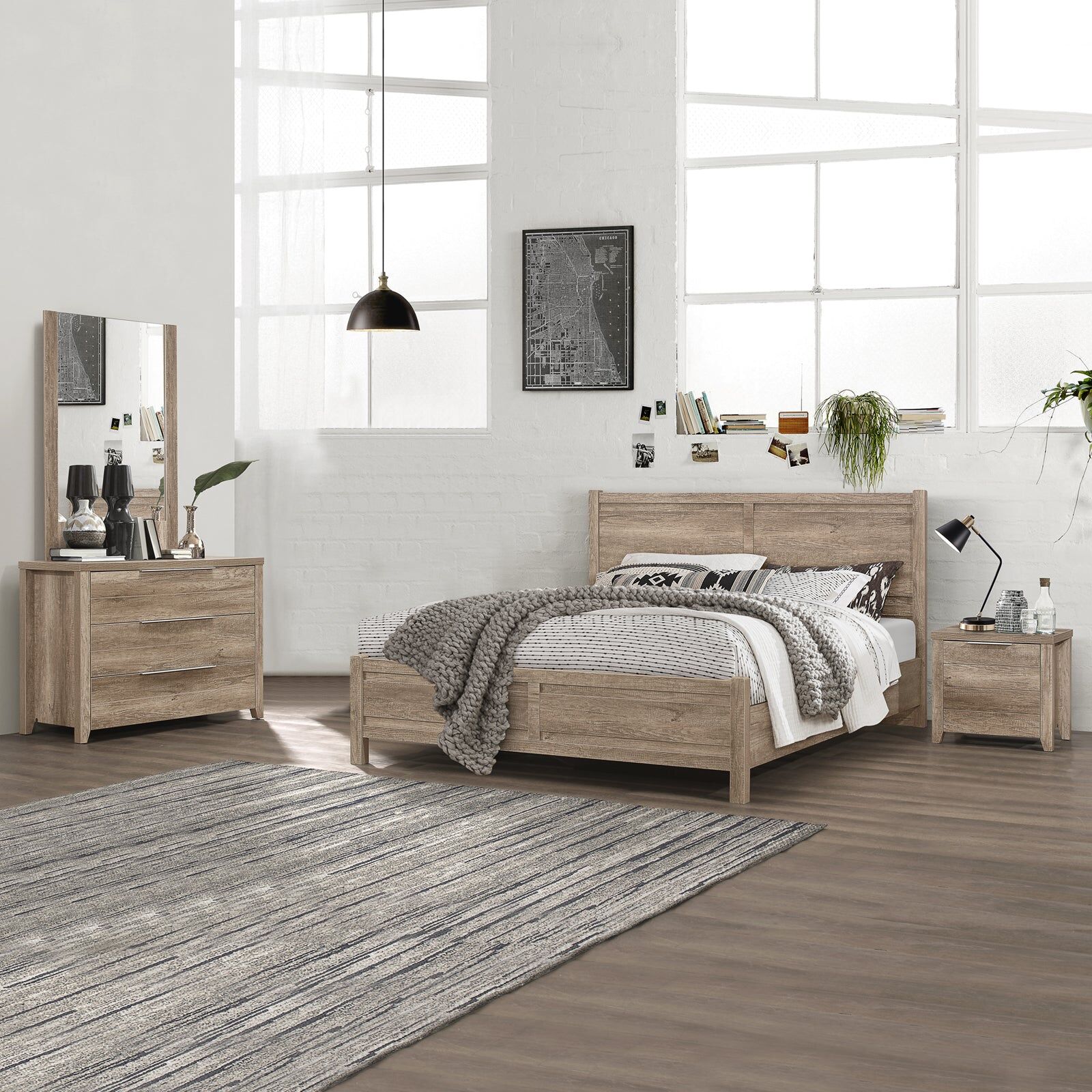 Cielo Bedroom Suite 5 pcs in Queen Size Cielo Bedroom Suite 5 pcs in Queen Size