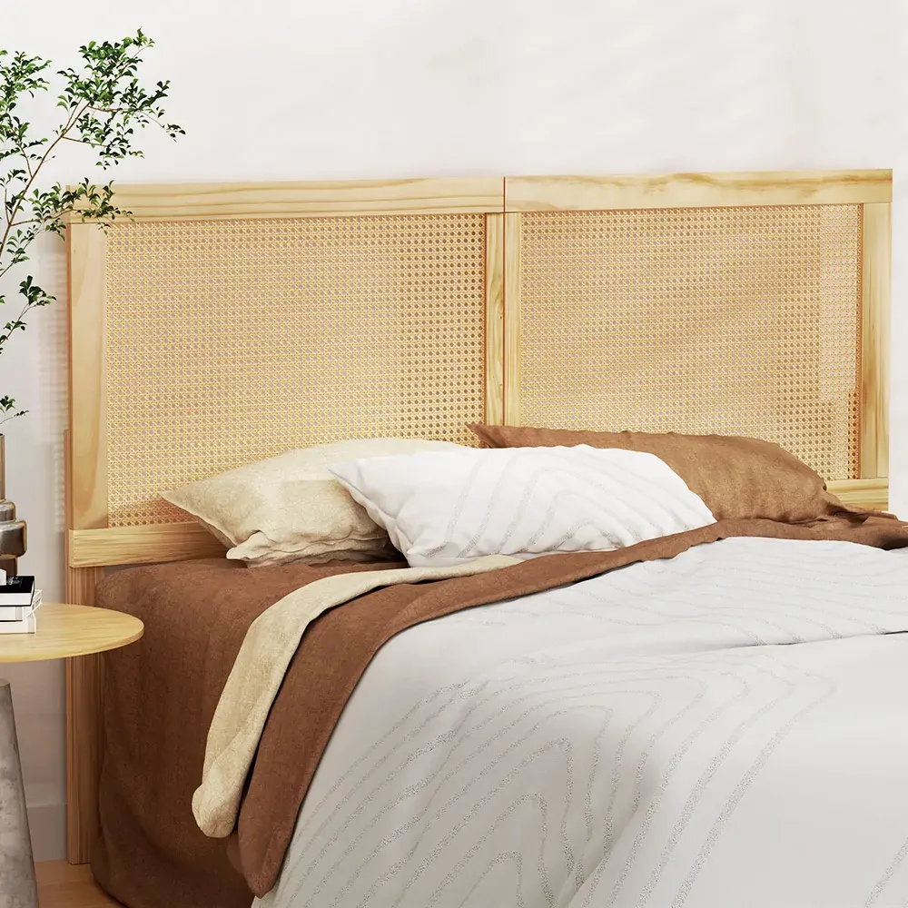 Bed Head Headboard Queen Rattan - RIBO Pine Bed Head Headboard Queen Rattan - RIBO Pine