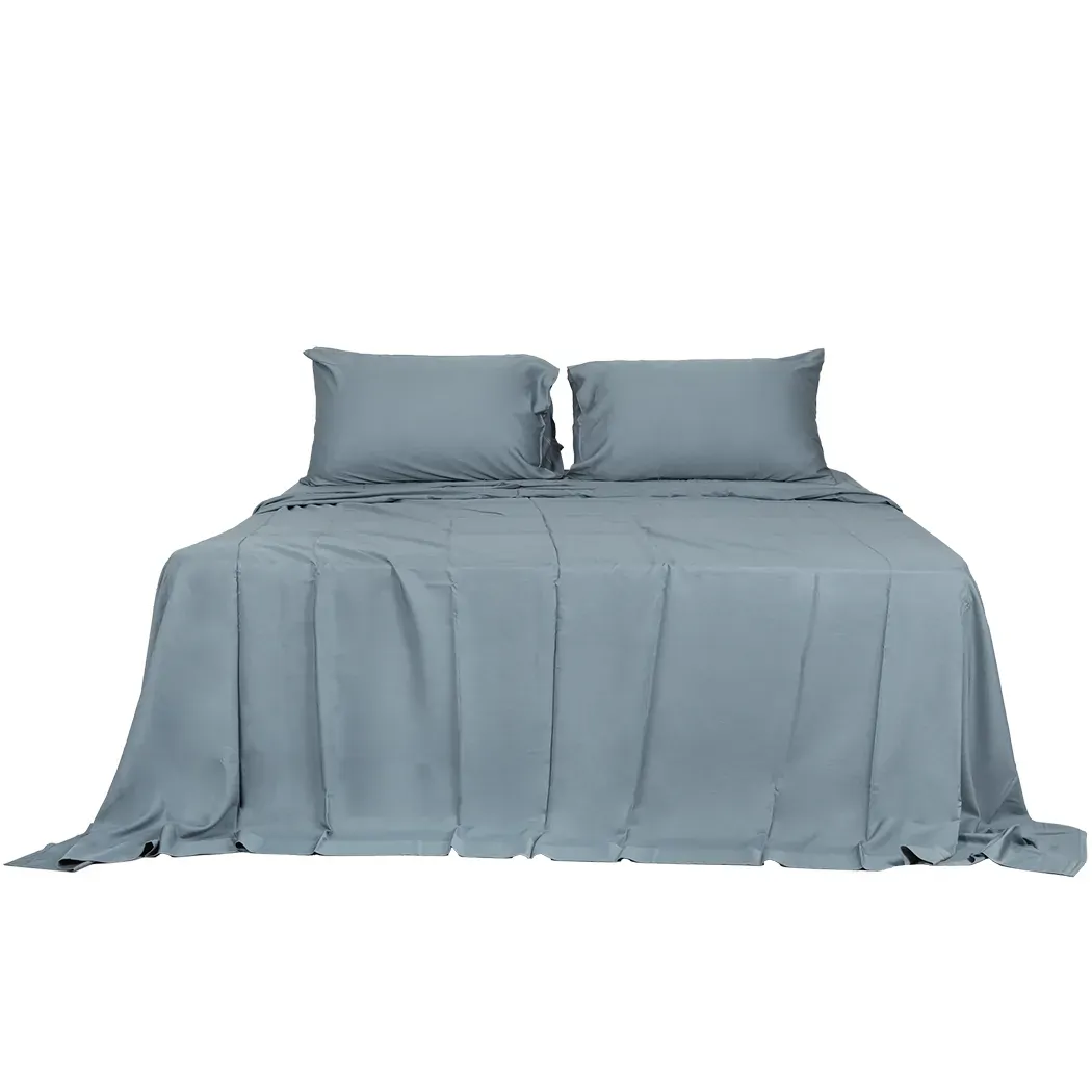 4pcs king size 100% bamboo bed sheet set in grey colour 4pcs king size 100% bamboo bed sheet set in grey colour